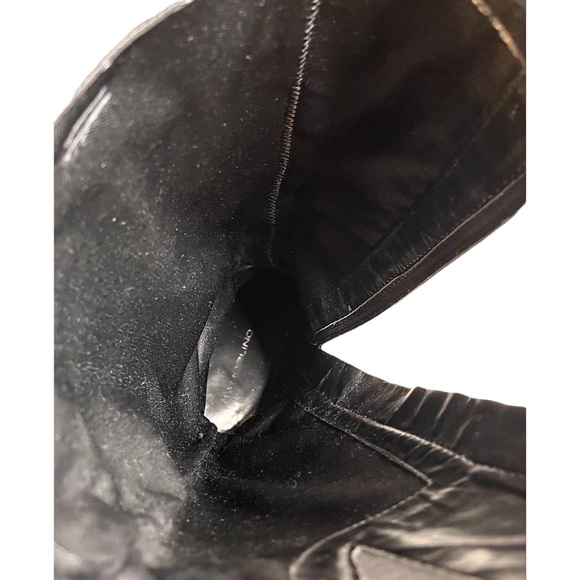 🎉 HP! ❤️ Bandolino Cazadora Black Leather Riding Boots - Picture 12 of 12